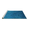 thumbnail image 2 of Ahgly Company Machine Washable Indoor Square Persian Turquoise Blue Bohemian Area Rugs, 6' Square, 2 of 4