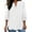 White, variant on cfhntfmh Fall Outfits for Women Long Sleeve Fall Trendy Shirts Casual Button V Neck T-Shirts Loose Basic Tops Plus Size