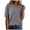 Grey, variant on idosla Women's Lightweight Wool Blend Short Sleeve Sweater Top Business Casual (Light Pink, M)
