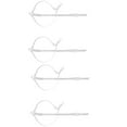 thumbnail image 1 of 2x 2 correas de cuero de imitación desmontables para mujer, cordones de sueltos de tacones altos (4 , negro, trans Hugo Cordones antisueltos de tacones altos, 1 of 9