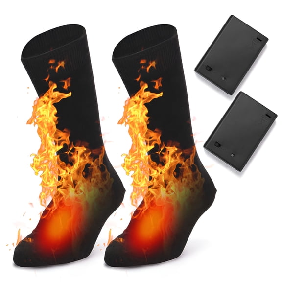 OQRKI Heated Socks Weather Heat Socks Men Women Cold Weather Heat Battery Powered Cold Warm Winter Socks Women Warm Socks Men Women Warm Winter Heat Socks