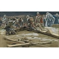 thumbnail image 2 of James Tissot 24x16 Gold Ornate Framed and Double Matted Museum Art Print Titled - The First Nail (1886-1894), 2 of 4