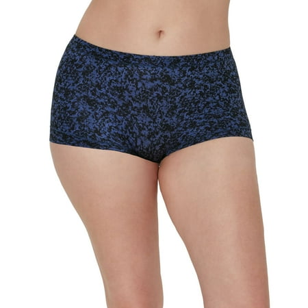 Women’s Maidenform® Microfiber Boyshort Underwear 40774 Color: Black Texture Print Size: 8