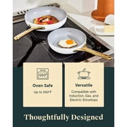 Caraway Ceramic Non-Stick Pots & Pans Cookware Set, 12- Piece, Cream