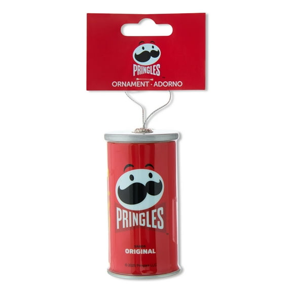 Pringles Grab and Go Decoupage Holiday Ornament, Red, Plastic, Collectible, by Ruz