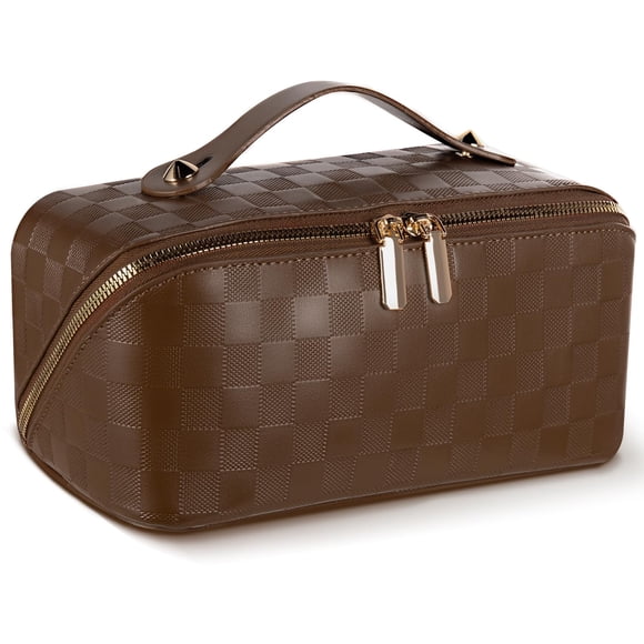 Bolsa de maquillaje Abiudeng Travel impermeable con asa y separador