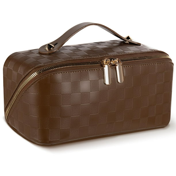 Bolsa de maquillaje Abiudeng Travel impermeable con asa y separador