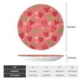 thumbnail image 2 of Wukai Strawberry Floral Print Decorative Plate for Display,Bone China Decorative Plate, Ceramic Dinner Plate with Stand, Vertical Ceramic Plate-7in, 2 of 6