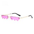 thumbnail image 3 of Gafas de sol de moda de corazón a corazón, gafas de sol divertidas sin marco de Metal, gafas personalizadas para fiesta, 3 of 5
