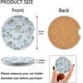 thumbnail image 3 of Coolnut Summer Coconut Car Coasters Pack of 2,Absorbent Car Coasters,Drink Cup Holder Coasters with A Finger Notch for Easy Removal Home Decor, 3 of 6