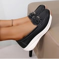 thumbnail image 5 of Black Women Casual Slip On Shoes With Soft Sole Lightweight Comfortable For All Day Wear Non Slip Design Perfect For Walking, 5 of 7