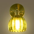 thumbnail image 3 of TFCFL Floral Wall Lamp Flower Glass Shape Wall Sconce Light Bedroom Bedside Lamp Wall Mount Lighting Fixture, 3 of 21