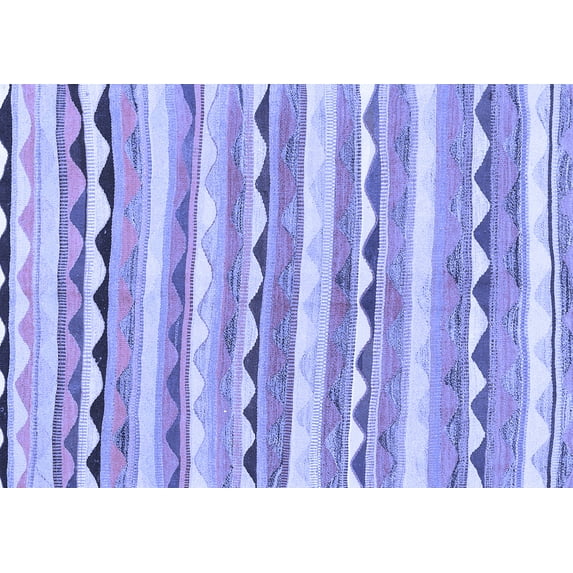 Ahgly Company Indoor Rectangle Southwestern Blue Country Area Rugs, 4' x 6'