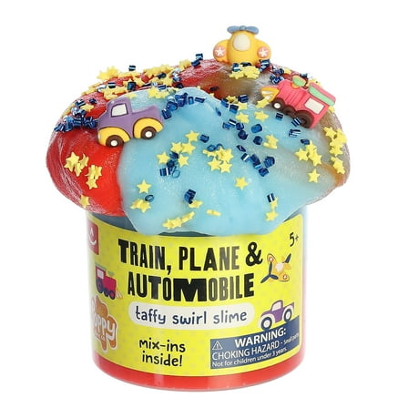 Aurora Toys - Mini Blue Poppy Slime Co. - Train, Plane, & Automobile Slime - Gooey Toy