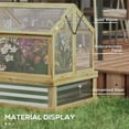 thumbnail image 4 of CASEMIOL Wooden Cold Frame Greenhouse for Outdoor Gardening, Polycarbonate Panel Greenhouse for Potted Plant, Green House for Backyard, Balcony, Living Room, 4 of 9