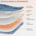 thumbnail image 5 of Weighted Electric Heating Pad with Massage, 3 Heat Levels and 3 Vibration Settings for Back Pain, Neck and Shoulders, 5 of 7