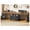 Black+Brown, variant on 94.5" Farmhouse Two Person Desk with 2 Drawers and Storage Shelves, Long Computer Desk for Home Office