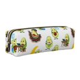 thumbnail image 1 of Easygdp Funny Avocado In Mexican Clothes para Estuche de Lápices de Cuero, Estuche de Papelería de Cuero, Estuche de Gran Capacidad con Cremallera, 1 of 7