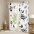 thumbnail image 2 of Erosebridal Funny Cow Blackout Curtains Cute Kawaii Rainbow Curtains, Cartoon Highland Bull Curtains & Drapes Farm Animal Black Out Curtains, Western Cowboy Cowgirl Window Curtains, 2 of 5