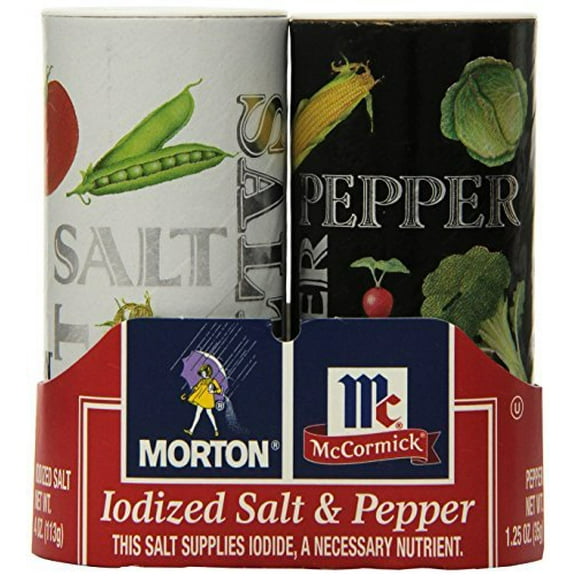 Morton’s Salt & Pepper Shakers 2-Pack 5.25 oz (Pack of 12)