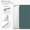 thumbnail image 6 of Mazepoly Case iPad Air 4 2020 10.9 Inch 4th Generation Case, Ultra Slim Trifold Stand Auto Sleep/Wake Soft TPU Shockproof Case with Pencil Holder, Dark Green, 6 of 7