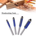 thumbnail image 2 of HUGFEGWE 4 Pieces Industrial Grade Flush Trim Router Bit Set 1/4 Inch Shank Top End Bearing Flush Trimming Pattern Router Bits Woodworking Milling Cutter Tools - 1/4" 5/16" 3/8" 1/2" CJB91-14110, 2 of 8