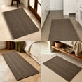 thumbnail image 3 of BULULOM Boho Bathroom Rug - Herringbone Texture Absorbent Small Waffle Bath Mat, Ultra Soft Anti Non Slip Super Absorbent Quick Dry, achine Washable,16"*24" Taupe, 3 of 10