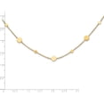 thumbnail image 3 of 14K Yellow Gold Jbsp's Polished Disc Necklace Made In Italy lf1588-18, 3 of 5