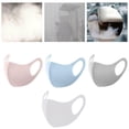 thumbnail image 3 of Masque Éponge 3 Couches Anti-Poussière Anti-Salive Réutilisable Unisexe Bouclier Buccal Bleu, 3 of 9