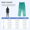 thumbnail image 4 of Sikiie Teal Turquoise1 Mens Pajama Pants Sleep & Lounge Pants, PJ Bottoms With elastic waistb and Pockets XX-Large, 4 of 6