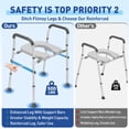 thumbnail image 4 of Asiento de inodoro elevado Tocebe con asas, capacidad de 500 kg, 4 of 9