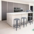 thumbnail image 3 of Compamia Tom Resin Counter Stool in Dark Gray finish, 3 of 5