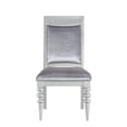 thumbnail image 3 of ACME Maverick Side Chair (Set-2) in Fabric & Platinum, 3 of 4