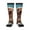 3 Black, variant on Cute Angel Winged Dog print thigh-high socks, crafted for both men and women with a stretchy, high-opaque design perfect for daily wear