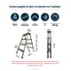 thumbnail image 4 of Escalera de Tijera Plegable Fabricada en Aluminio CONALUM con Escalón Ancho de 3 Peldaños para 150 kg., 4 of 7