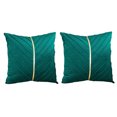 thumbnail image 2 of Baohd 2pcs Housse de Coussin Canapé Luxueux et Respirant Facile d'Entretien Résistant aux Rides Vert 1Set, 2 of 6