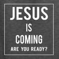 thumbnail image 5 of Wild Bobby Jesus Is Coming Are You Ready? Inspirational/Christian Men Graphic Tee, Heather Black, 4X-Large, 5 of 5