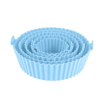 Round Sticks Types Reusable Air Fryer Silicone Liners and Round Baking Trays for Oven ...