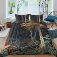 thumbnail image 1 of Bedding Sets 3D Strange Plants and Animals Printed Quilt Cover Set Creative Bed Gift,Twin (68"x86"), 1 of 5