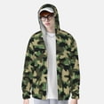 thumbnail image 2 of Kdxio Black Dinosaur Print Women Men Sun Protection UPF 50+ Jackets Zip Up Long Sleeve Hoodie Hiking Lightweight with Pockets, 2 of 7