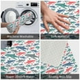 thumbnail image 4 of Non Slip Door Mat, Colorful Shark Fast Drying Bath Tub Mats, Absorbent Bathroom Rugs Entrance Welcome Mat, Bath MatS for Tub, Floor, Home, Kitchen, Hotel,16x24in, 4 of 6