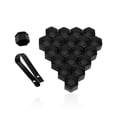 thumbnail image 3 of maskred 20Pcs Car Wheel Nut Caps Auto Hub Screw Cover Thread Design Dust-Proof Rims Exterior Decoration High Fixation with a Clip Black 17mm, 3 of 6