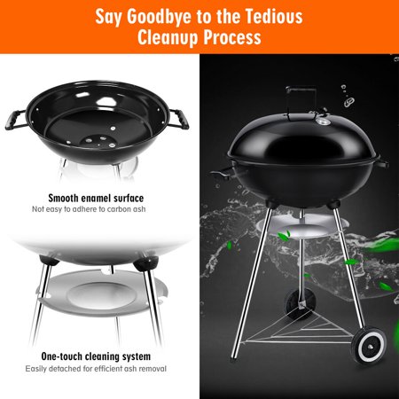 Gymax Gymax 22 5 Inch Kettle Charcoal Grill Bbq Outdoor Backyard