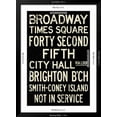 thumbnail image 2 of Art.com New York City Times Square Broadway Vintage Subway Retro Metro Art Print, Black Frame Wall Art, 32" x 44", 2 of 3