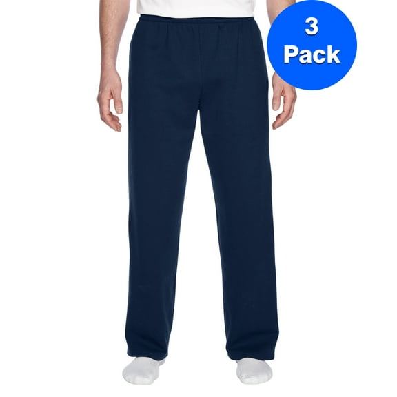 Mens Open-Bottom Pocket Sweatpants SF74R (3 PACK)