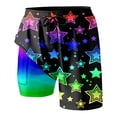 thumbnail image 2 of Womens Swim Shorts with Compresssion Liner 2026 Summer Casual Elastic Waist Leopard Print Board Shorts with Pockets Beachwear, 2 of 3