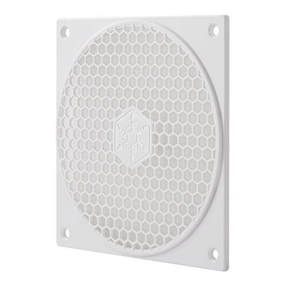 SilverStone Technology FF121W 120 mm Grille de Ventilation et Filtre Anti-Poussière avec 4 Vis&44; Blanc
