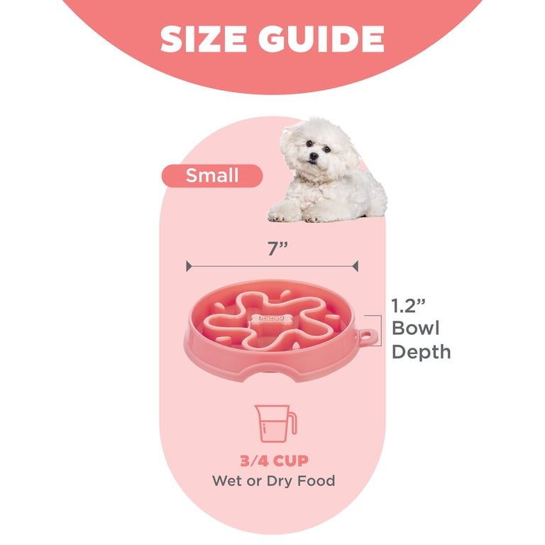 Outward Hound Fun Feeder Slo Bowl Star, Small, Red photo 5