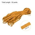 thumbnail image 2 of Flat Elastic Band for Sewing 1/4" x 33 Yards Golden Yellow Braided Stretch Strap Cord Rope for Wigs Crafts, 2 of 5