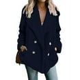 thumbnail image 2 of GDREDA Manteau Décontracté à Revers pour Femmes Veste à Manches Longues Élégante pour un Usage Quotidien Chic Bleu,G, 2 of 5